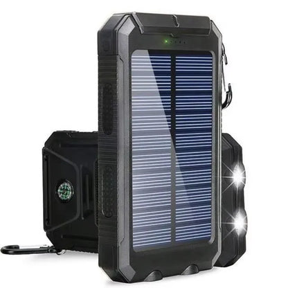 80000mAh Solar Power Bank with LED Flashlight