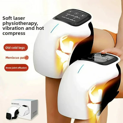 Portable Knee Massager with Red Light & Vibration