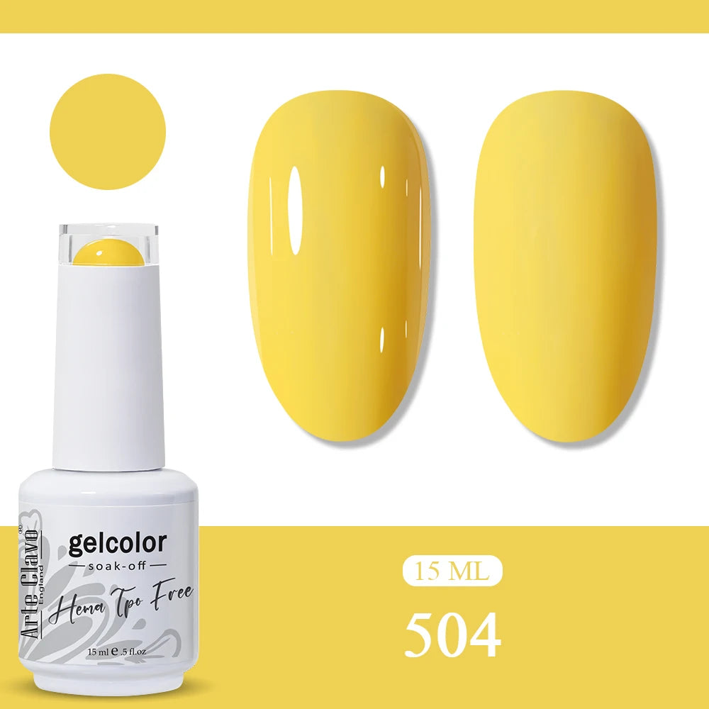 Arte Clavo Orange Gel Nail Polish