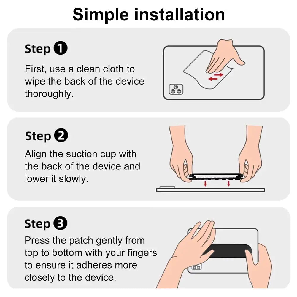 Silicone Tablet & Phone Hand Grip with Wrist Strap
