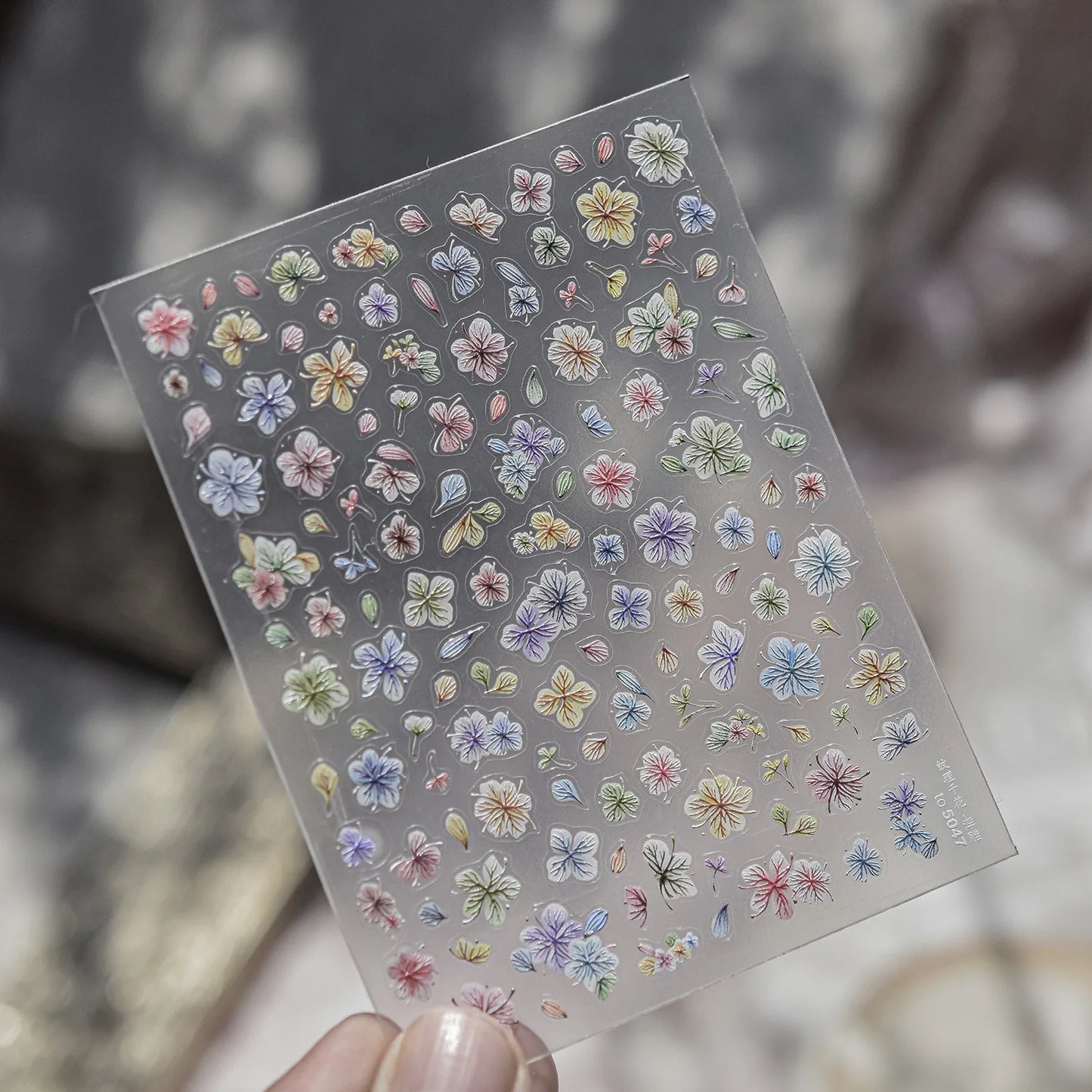 5D Cherry Blossom Nail Art Stickers