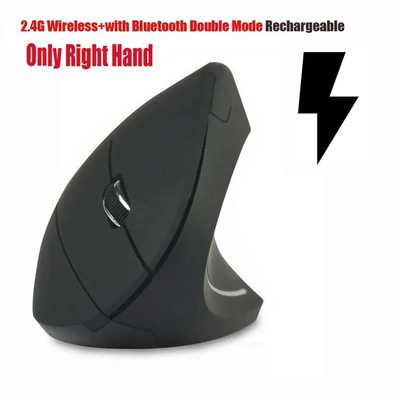 Vertical Bluetooth & 2.4G Ergonomic Computer Mouse