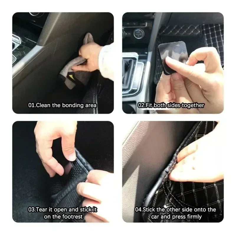 Heavy-Duty Self-Adhesive Hook & Loop Fastener Set
