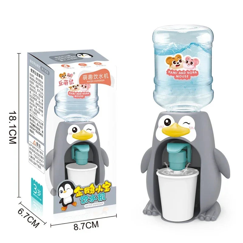 Cartoon Mini Water Cooler with Cup & Bottle