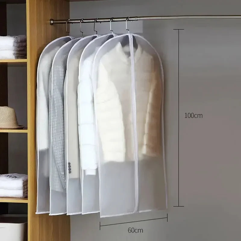 Clear Garment Dust Cover for Suits and Coats