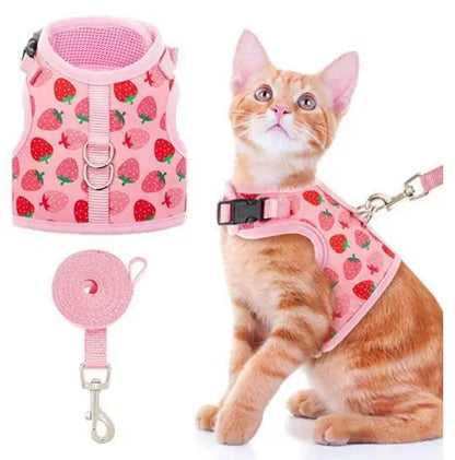 Reflective Cat Vest Harness with Walking Strap