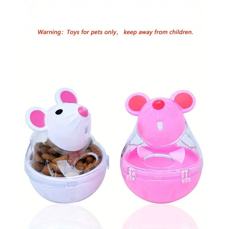 Rolling Mouse Treat Dispenser Toy for Cats & Dogs
