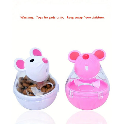 Rolling Mouse Treat Dispenser Toy for Cats & Dogs