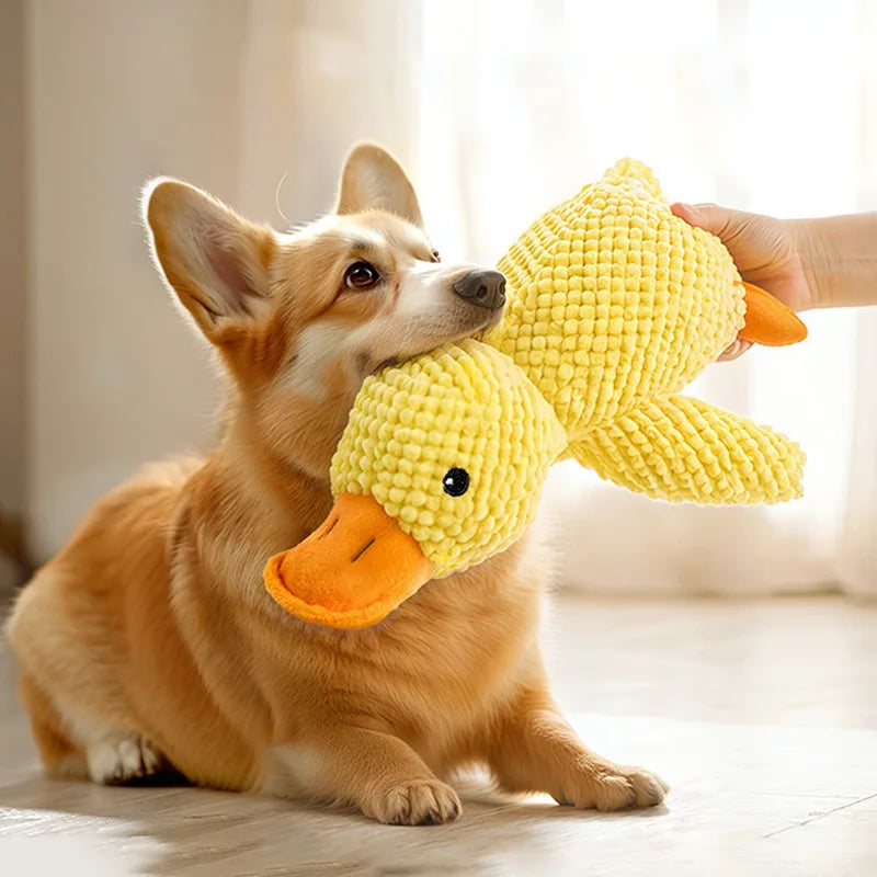 Plush Goose Squeaky Dog Toy