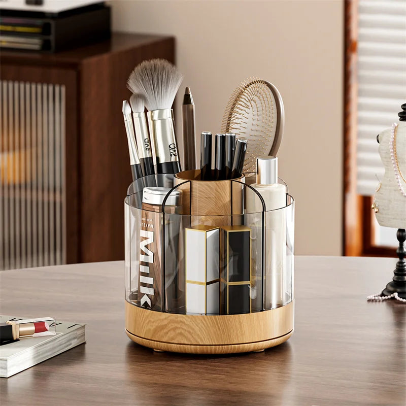 360° Rotating Makeup Brush Holder
