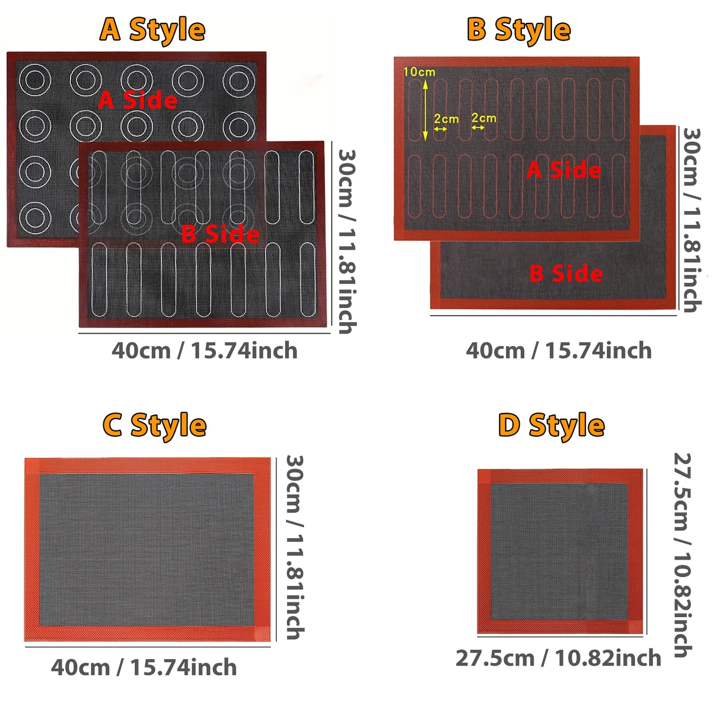 Perforated Reusable Silicone Baking Mat