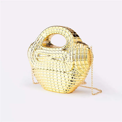 Crystal Beaded Heart Evening Bag