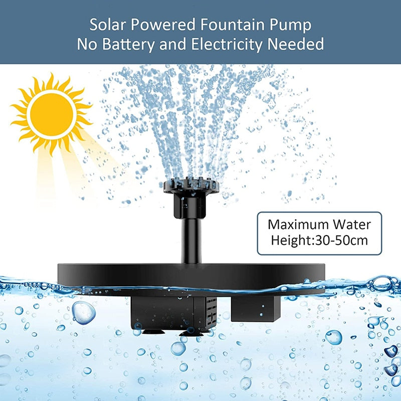 Mini Solar Water Fountain Pool Pond Waterfall