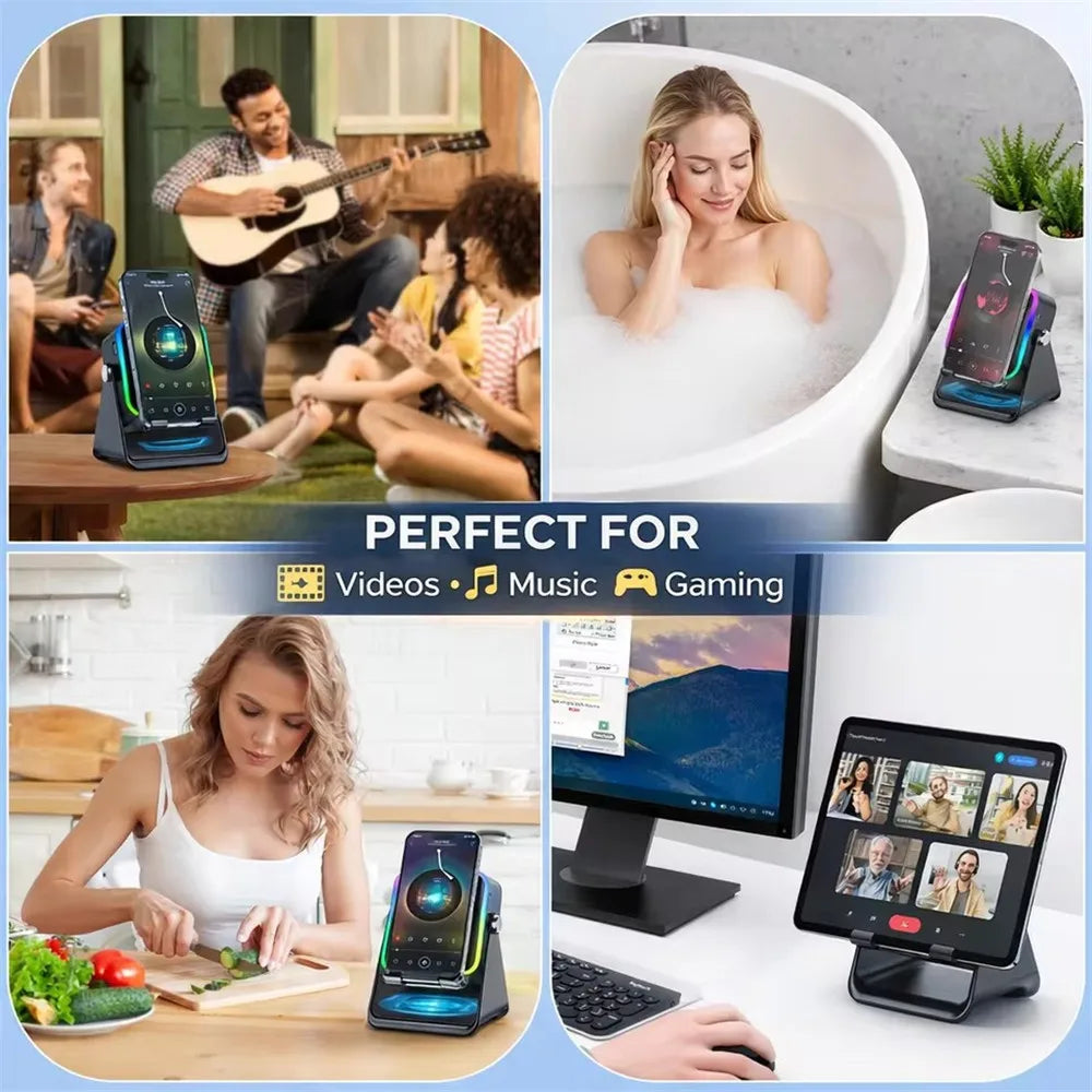 Magnetic Bluetooth Speaker Phone Stand