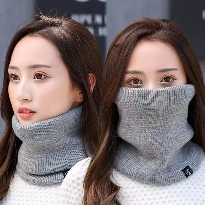 Fleece-Lined Knitted Neck Warmer