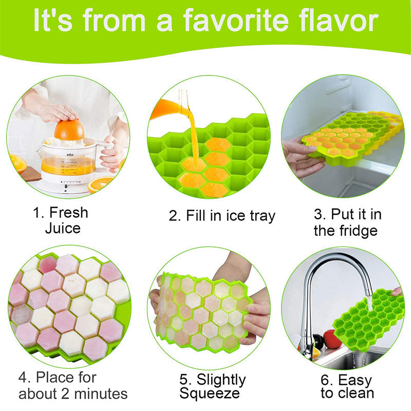 SILIKOLOVE Creative Honeycomb Ice Cube Tray