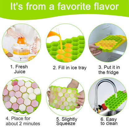 SILIKOLOVE Creative Honeycomb Ice Cube Tray