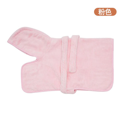 Quick Drying Soft Pet Bath Towel Robe
