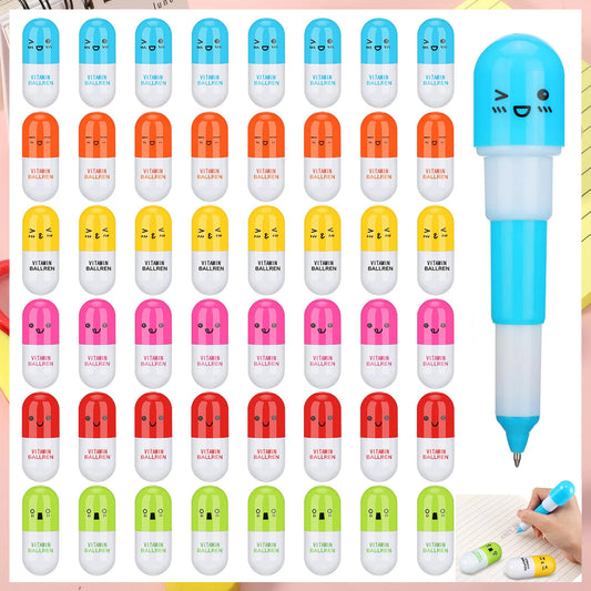 Cute Retractable Capsule Pens for School, Office & Party Favors