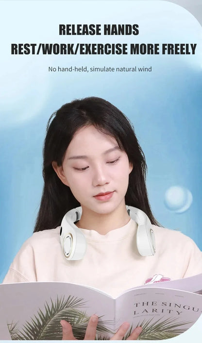 Mini Bladeless Rechargeable Neck Fan