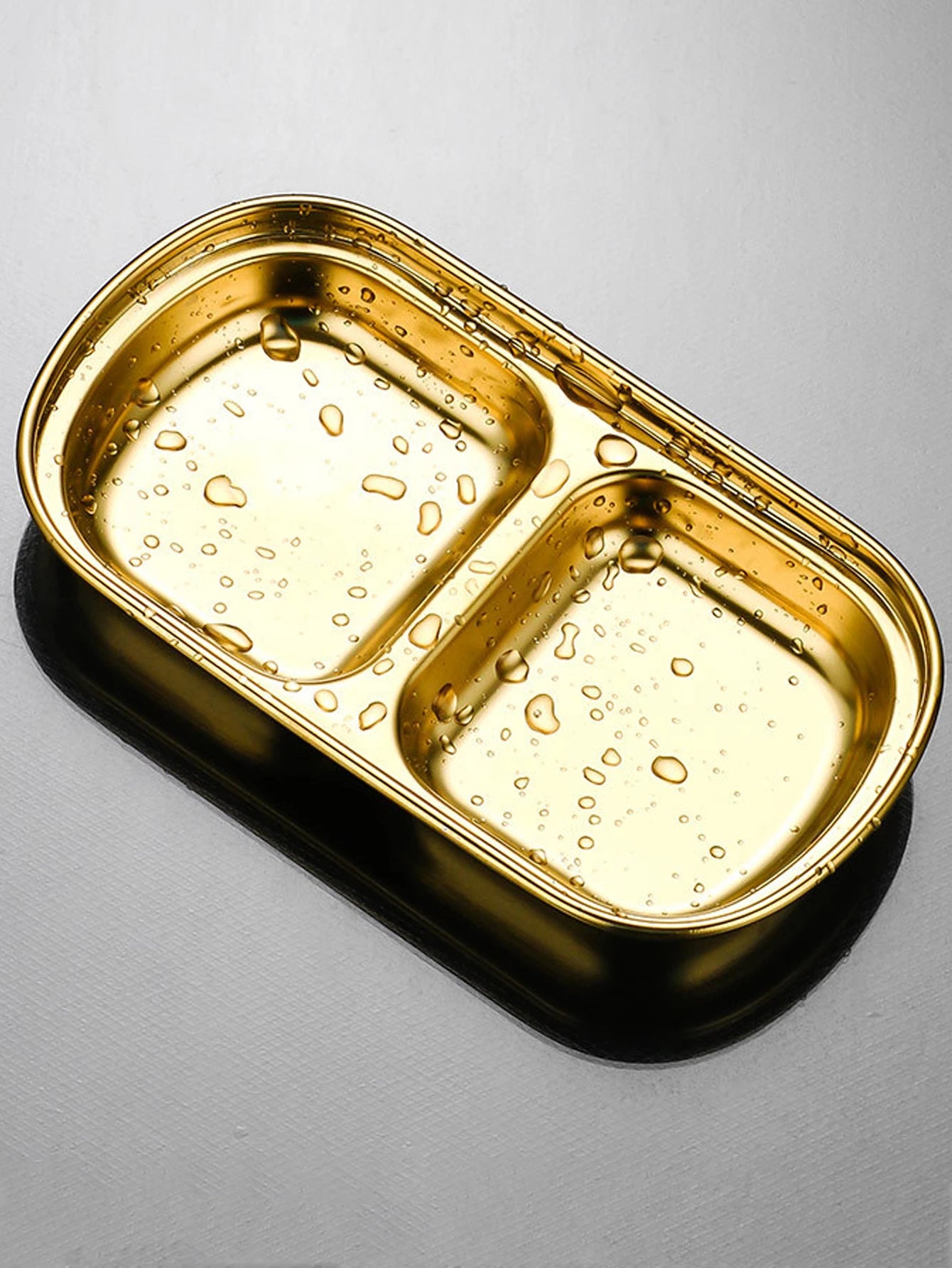 Korean Style Stainless Steel Sauce & Seasoning Serving Dish