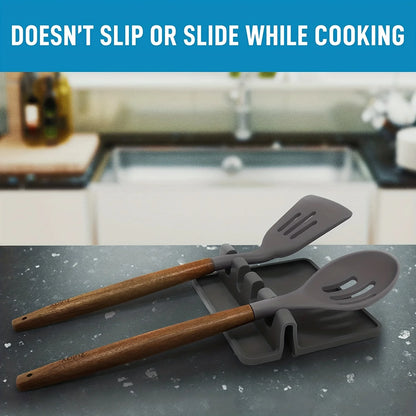 Silicone Kitchen Utensil Rest & Drying Tray