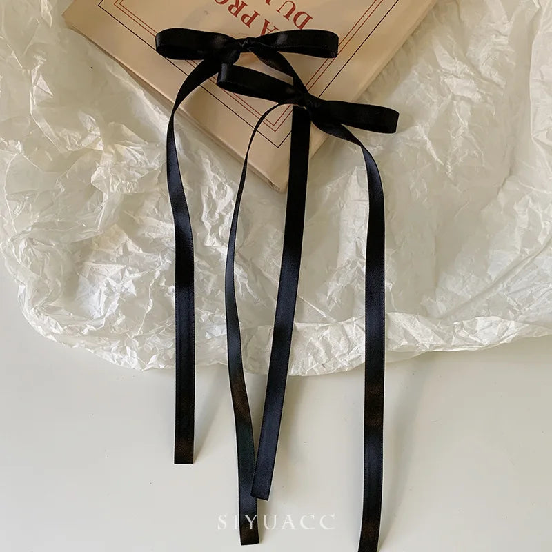 Bow Ribbon Hair Clips Set for Women & Girls