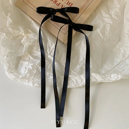 Bow Ribbon Hair Clips Set for Women & Girls