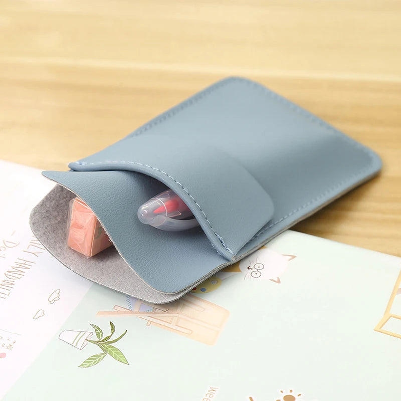 PU Leather Pocket Pen Holder Pouch
