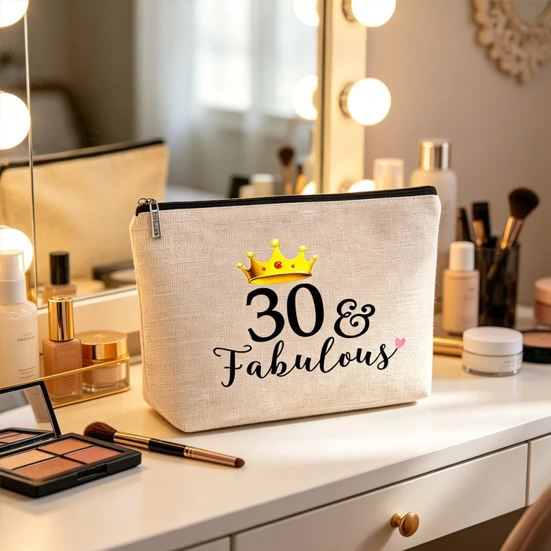 Birthday Cosmetic & Travel Toiletry Pouch for Women