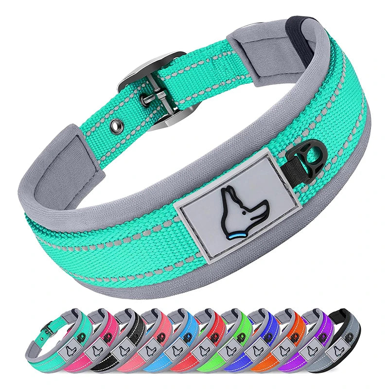 Reflective Padded Dog Collar