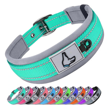 Reflective Padded Dog Collar
