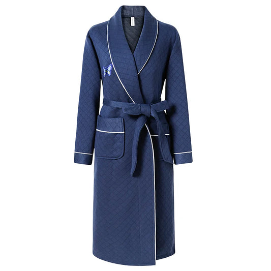 Women’s Cotton Quilted Bathrobe