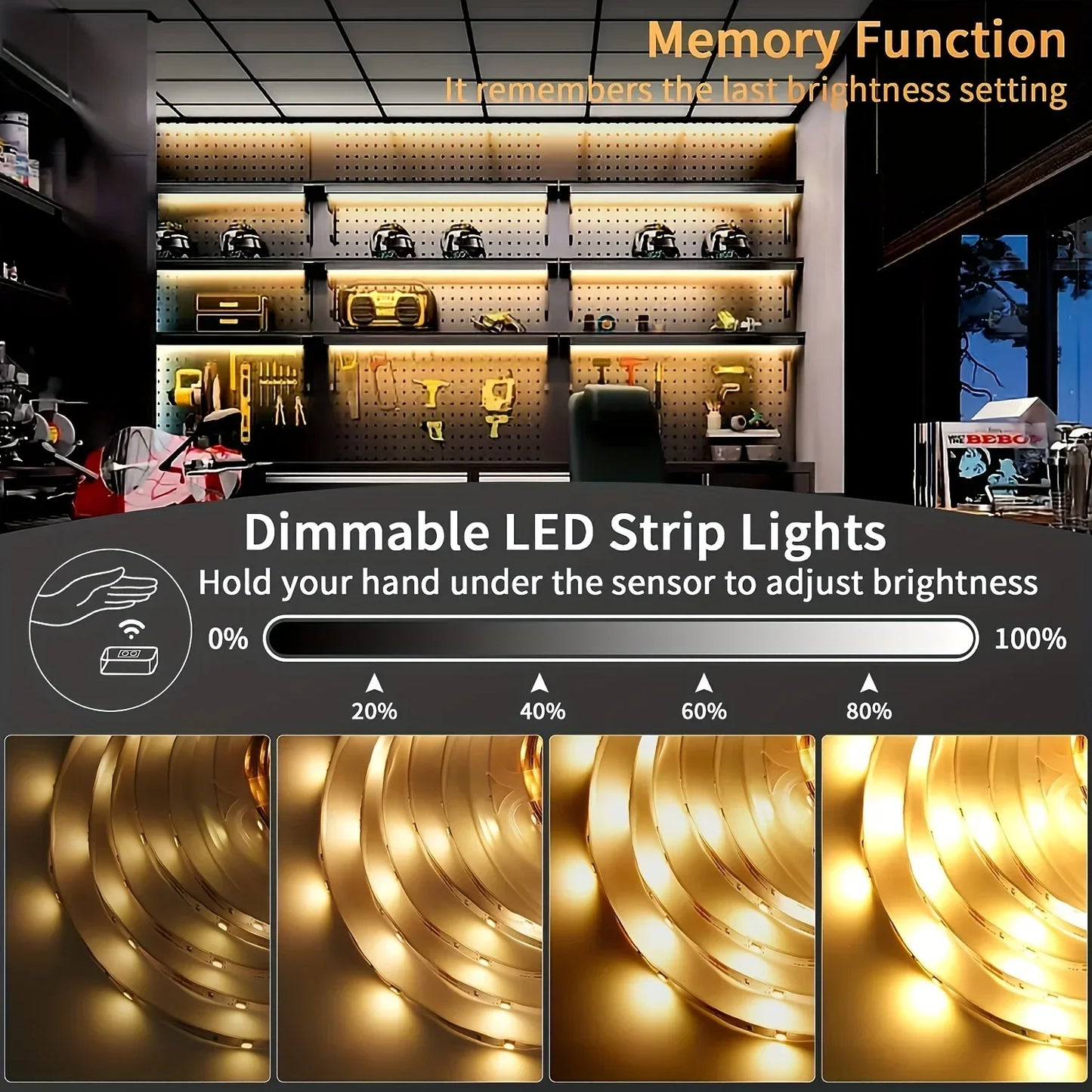 LED Hand Wave Sensor Light Strip