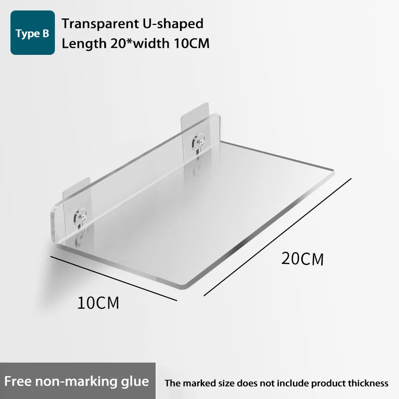 Wall-Mounted Acrylic Storage Rack