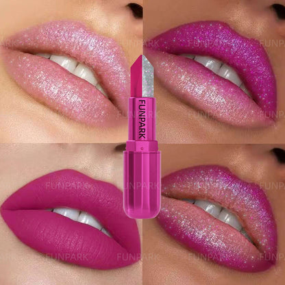 Two-Tone Glitter Lipstick