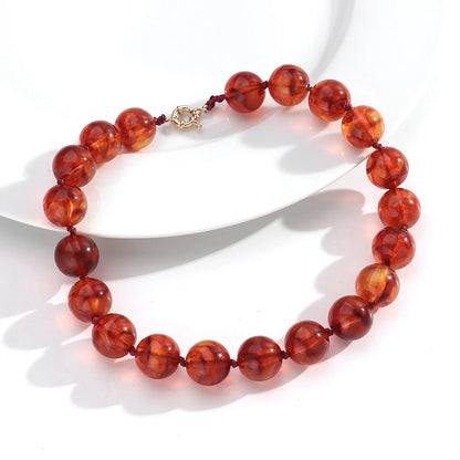 Fishsheep Multicolor Beaded Choker Necklace