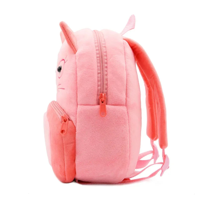 3D Cartoon Plush Kids Backpack
