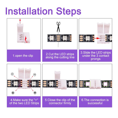 LED Strip Solderless Connector