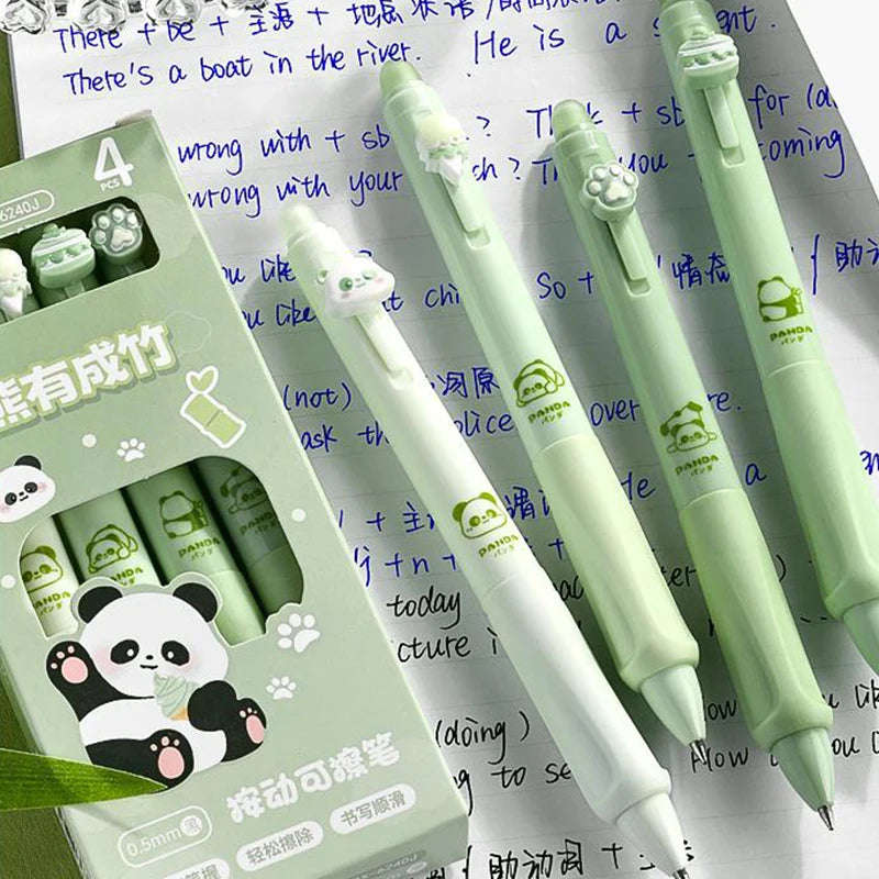 1/4Pcs Cartoon Capybara Panda Quick Drying Pen