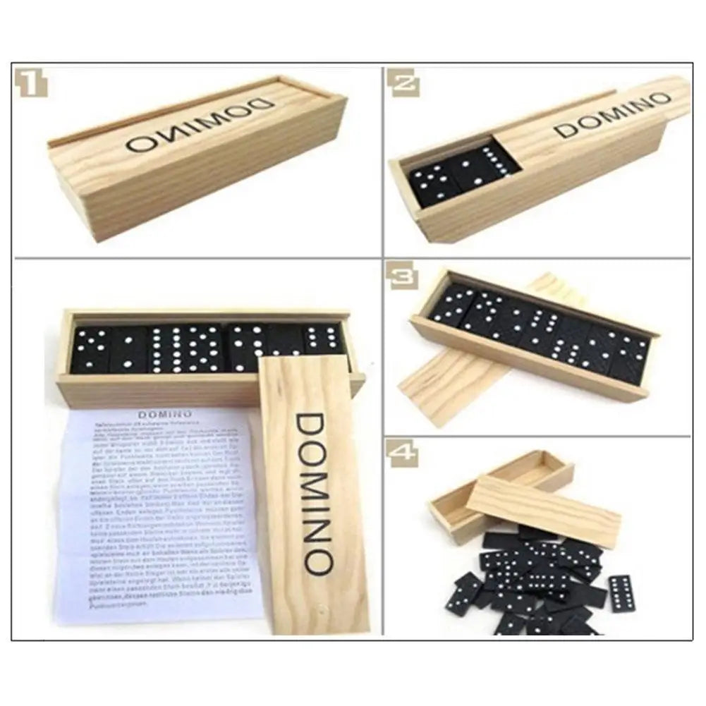 Classic Wooden Domino Set