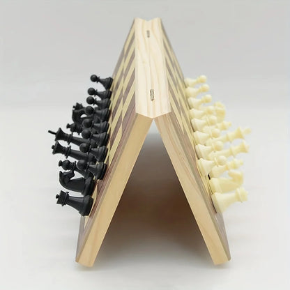 Magnetic Folding Wooden Chess Set