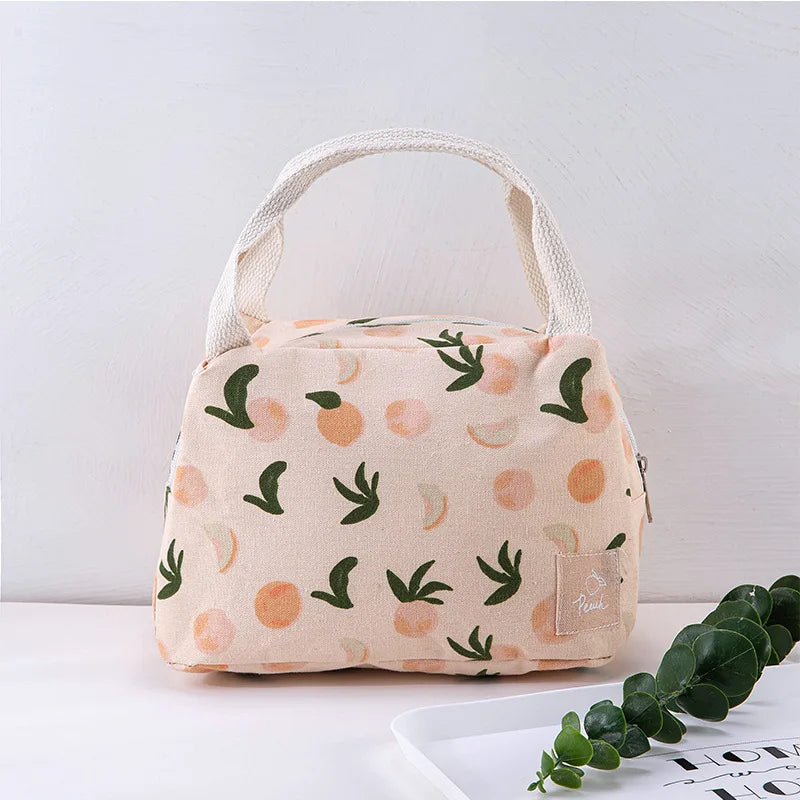Insulated Canvas Lunch Bag