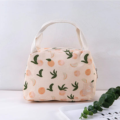 Insulated Canvas Lunch Bag