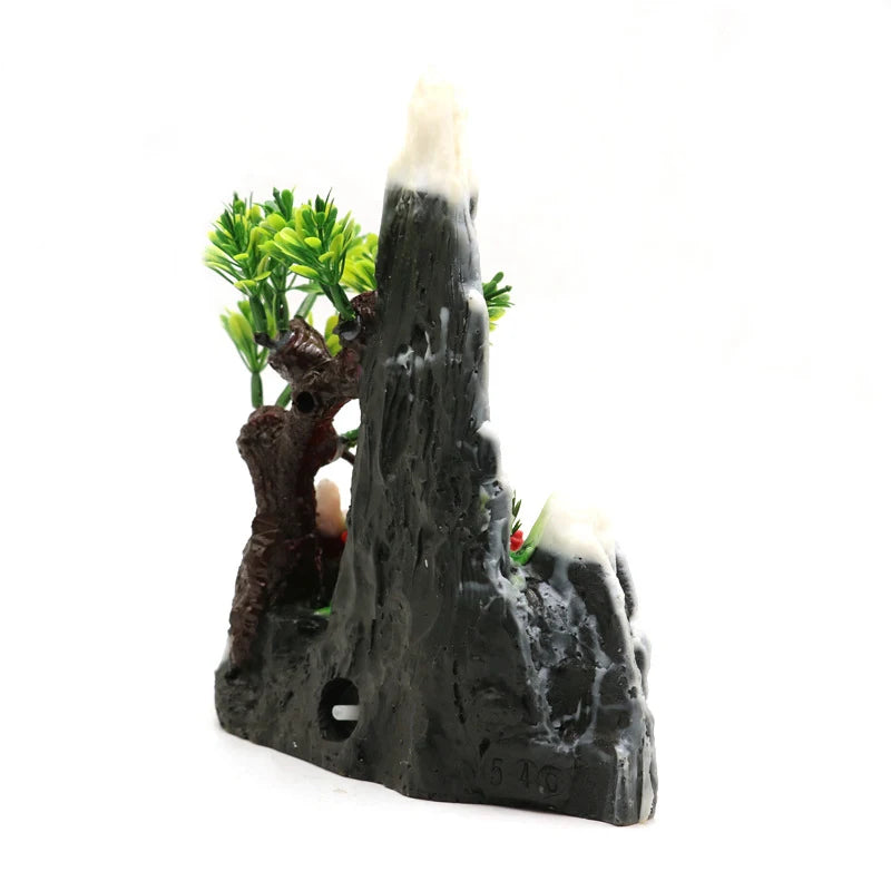 Resin Aquarium Mountain Cave Ornament