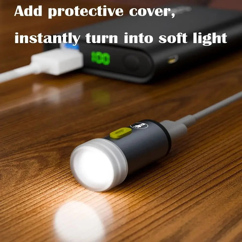 Mini USB-C LED Keychain Flashlight