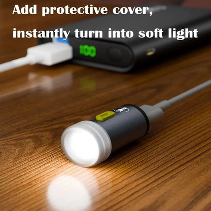 Mini USB-C LED Keychain Flashlight