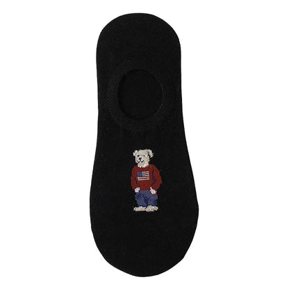 Men’s Invisible Cotton Boat Socks 5 Pairs
