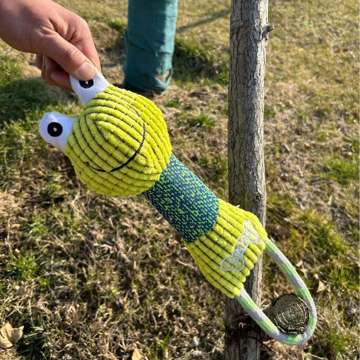 Corduroy Animal Squeaky Dog Toy