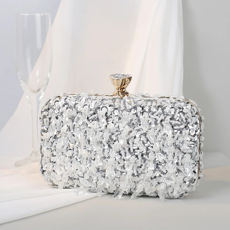 Handmade Beaded Evening Clutch Bag